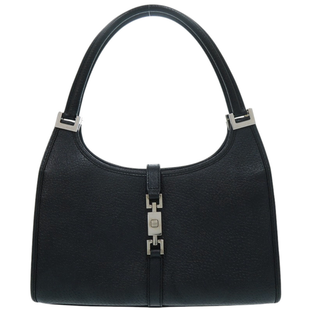 Gucci Jackie 0021068 Leather Black Handbag 0829GUCCI